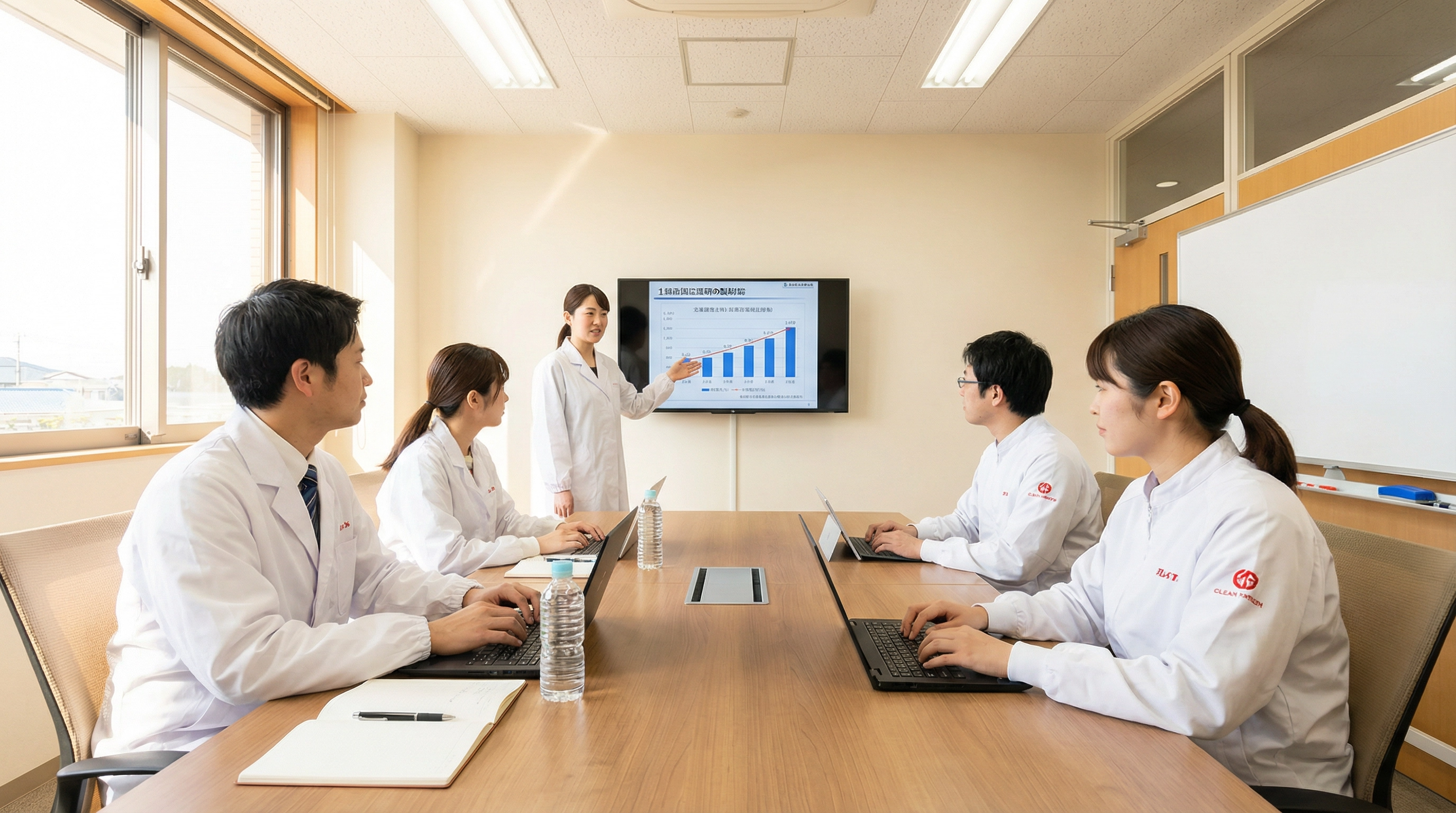 食品メーカーのチームミーティング